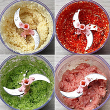 Load image into Gallery viewer, Multifunctional hand-held vegetable cutter, household meat grinder, pepper chopping machine, dumpling stuffing mincer, garlic masher