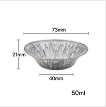 Load image into Gallery viewer, Disposable tin foil egg tart cup pudding cup