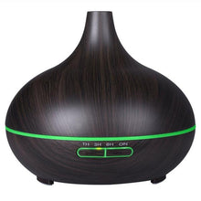 Load image into Gallery viewer, Wood grain humidifying aroma diffuser